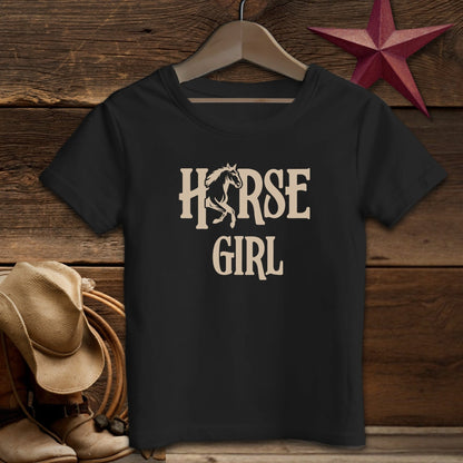 Youth Shirts T-Shirt Toddler / Black / 2T Horse Girl - Toddler Shirt