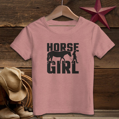 Youth Shirts T-Shirt Toddler / Heather Mauve / 2T Horse and Girl Shirt