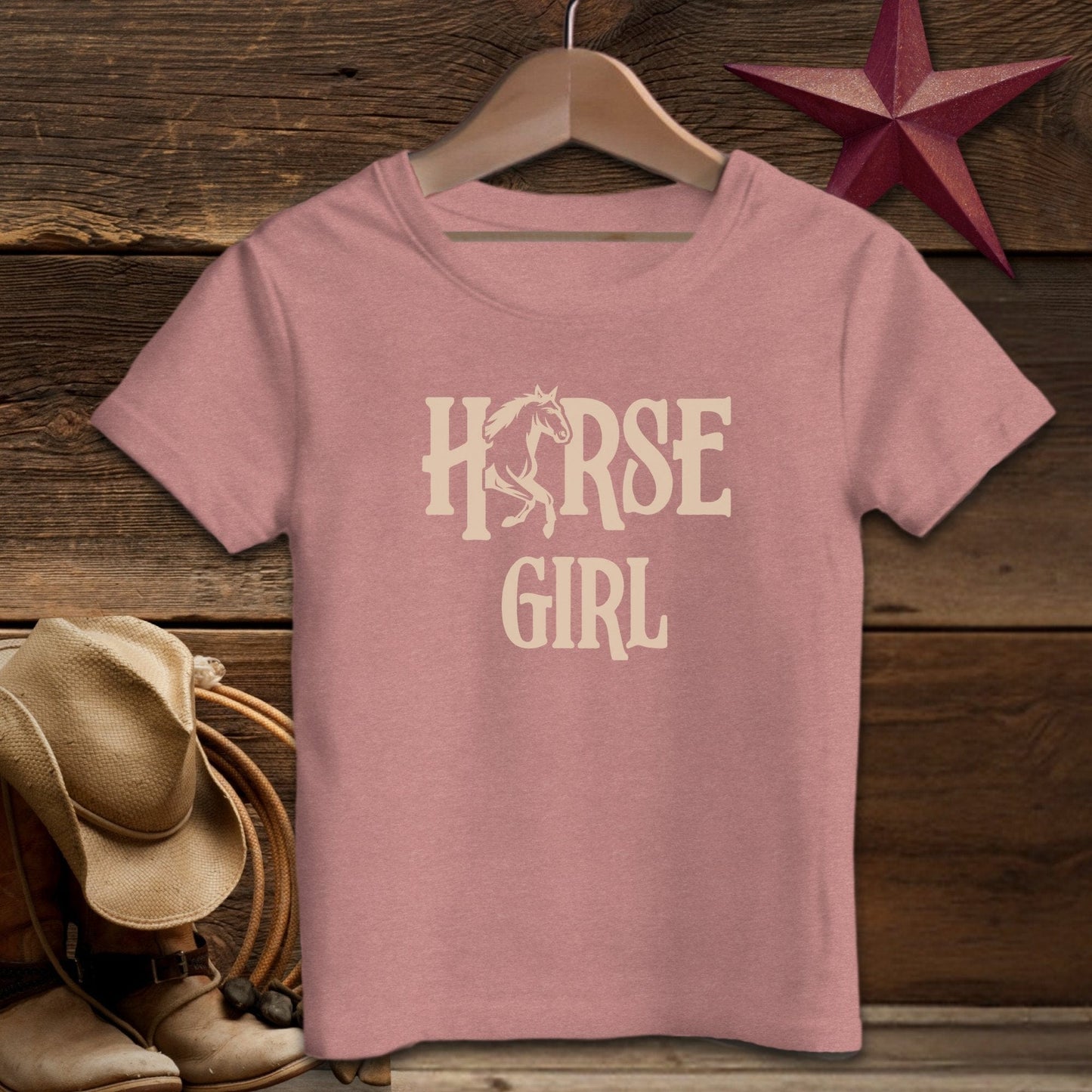 Youth Shirts T-Shirt Toddler / Heather Mauve / 2T Horse Girl - Toddler Shirt