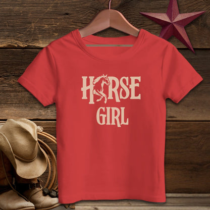 Youth Shirts T-Shirt Toddler / Heather Red / 2T Horse Girl - Toddler Shirt