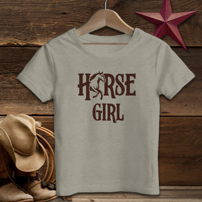 Youth Shirts T-Shirt Toddler / Heather Stone / 2T Horse Girl - Toddler Shirt