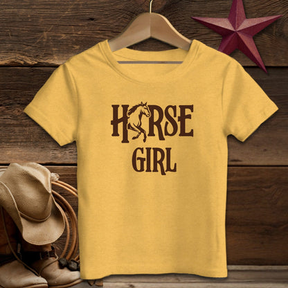 Youth Shirts T-Shirt Toddler / Heather Yellow Gold / 2T Horse Girl - Toddler Shirt