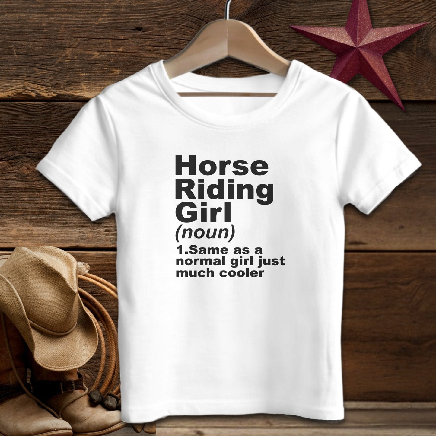 Youth Shirts T-Shirt Toddler / White / 2T Horse Riding Girl Definition Shirt