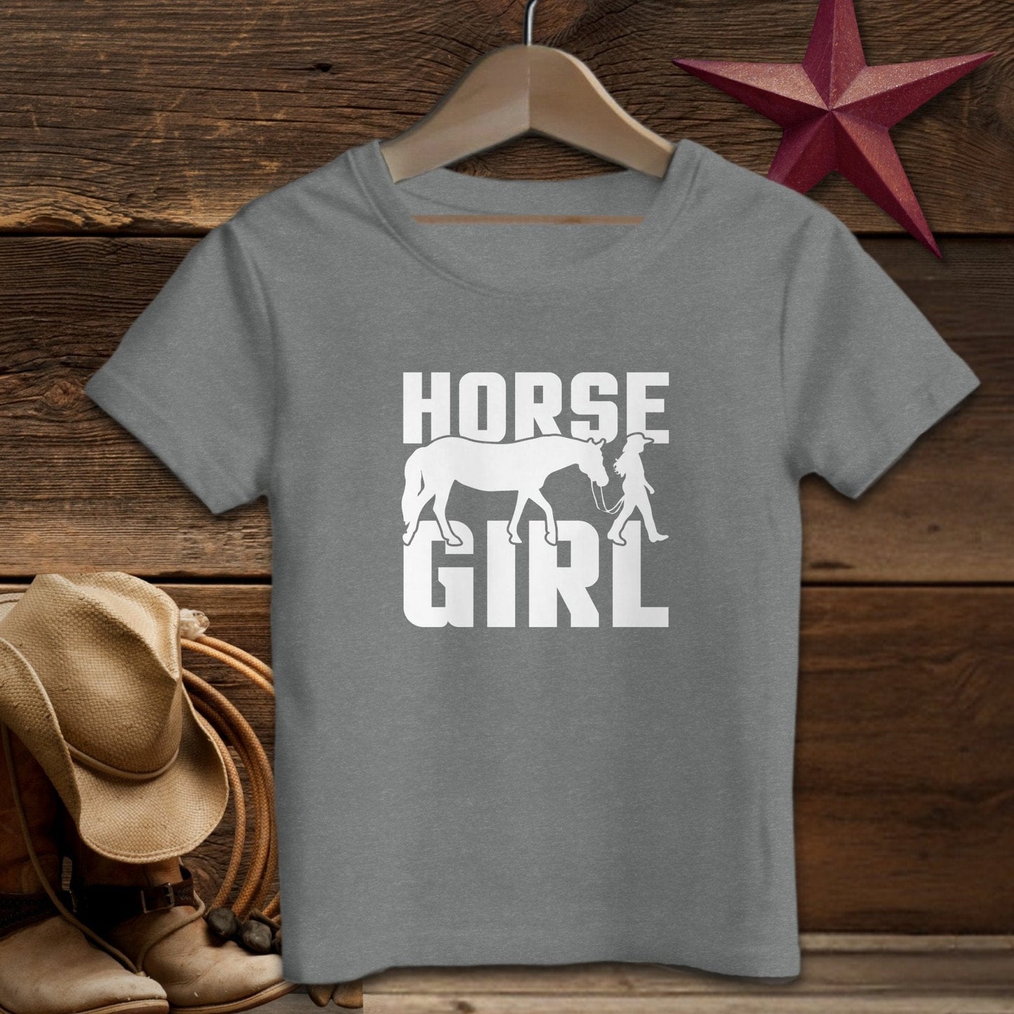 Youth Shirts T-Shirt Youth / Deep Heather / S Horse and Girl Shirt