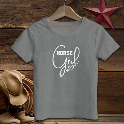 Youth Shirts T-Shirt Youth / Deep Heather / S Horse Girl with Arrow Heart Shirt