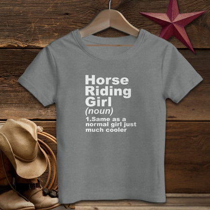 Youth Shirts T-Shirt Youth / Deep Heather / S Horse Riding Girl Definition Shirt