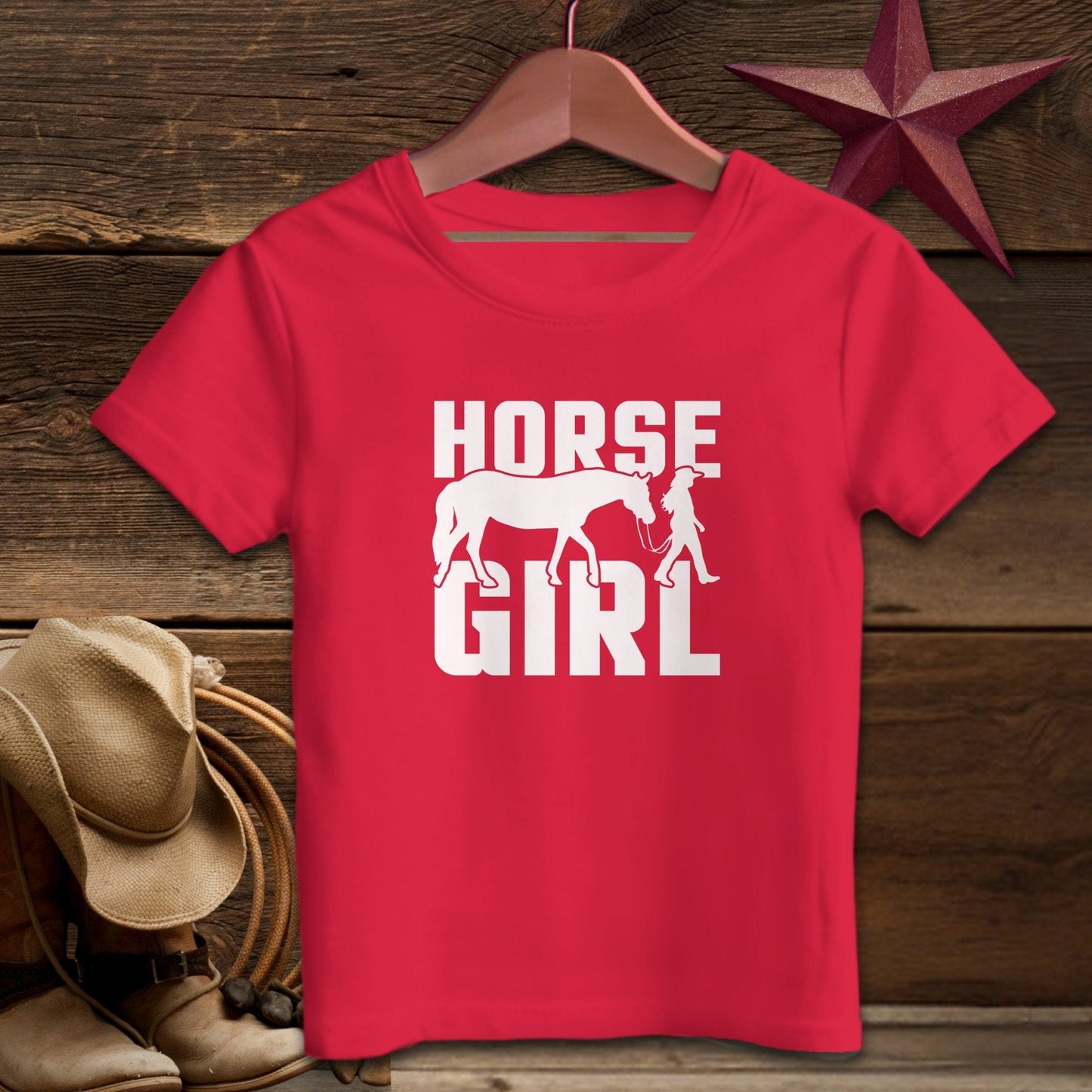 Youth Shirts T-Shirt Youth / Red / S Horse and Girl Shirt