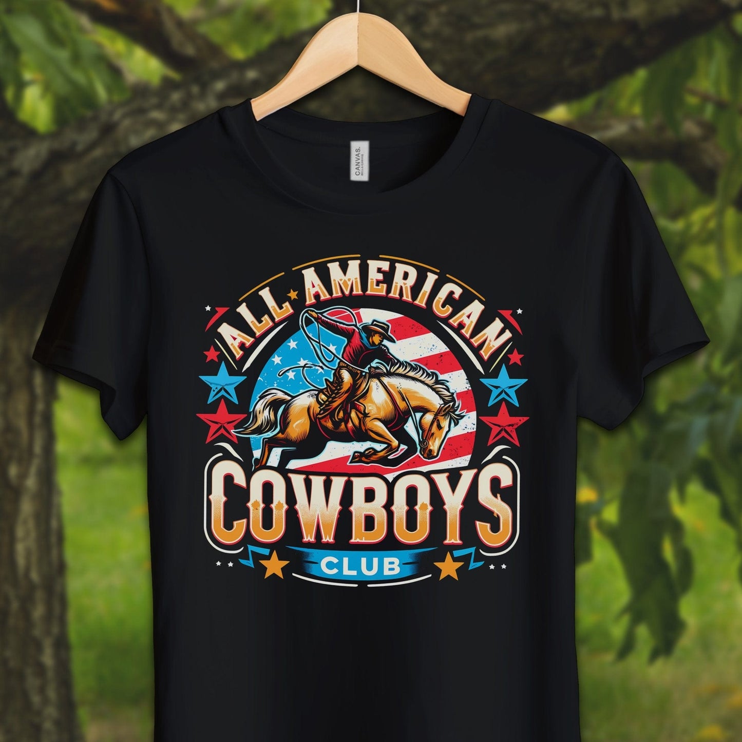 Youth Shirts T-Shirt Youth / S / Black All American Cowboys Club - Youth Shirt