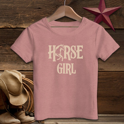 Youth Shirts T-Shirt Youth / S / Heather Mauve Horse Girl - Youth Shirt