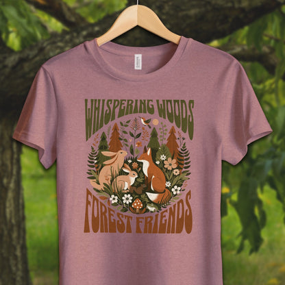 Youth Shirts T-Shirt Youth / S / Heather Mauve Whispering Woods Forest Friends - Youth Shirt