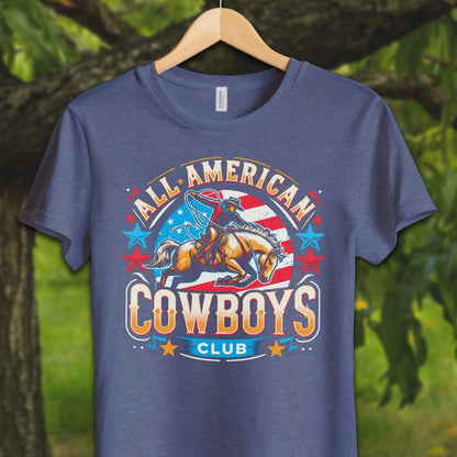 Youth Shirts T-Shirt Youth / S / Heather Navy All American Cowboys Club - Youth Shirt