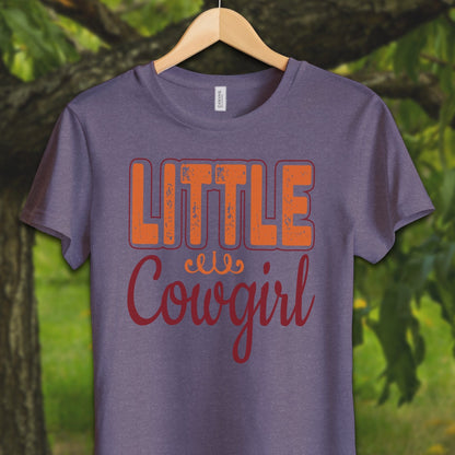 Youth Shirts T-Shirt Youth / S / Heather Team Purple Little Cowgirl - Youth Shirt