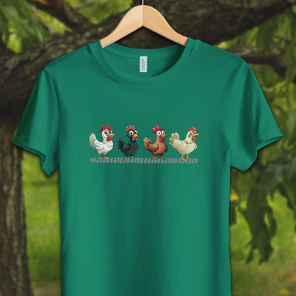 Youth Shirts T-Shirt Youth / S / Kelly Funny Chicken - Youth Shirt