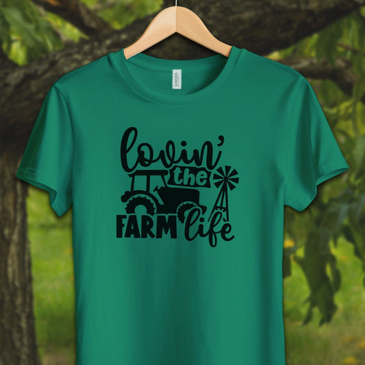 Youth Shirts T-Shirt Youth / S / Kelly Lovin the Farm Life Tractor - Youth Shirt