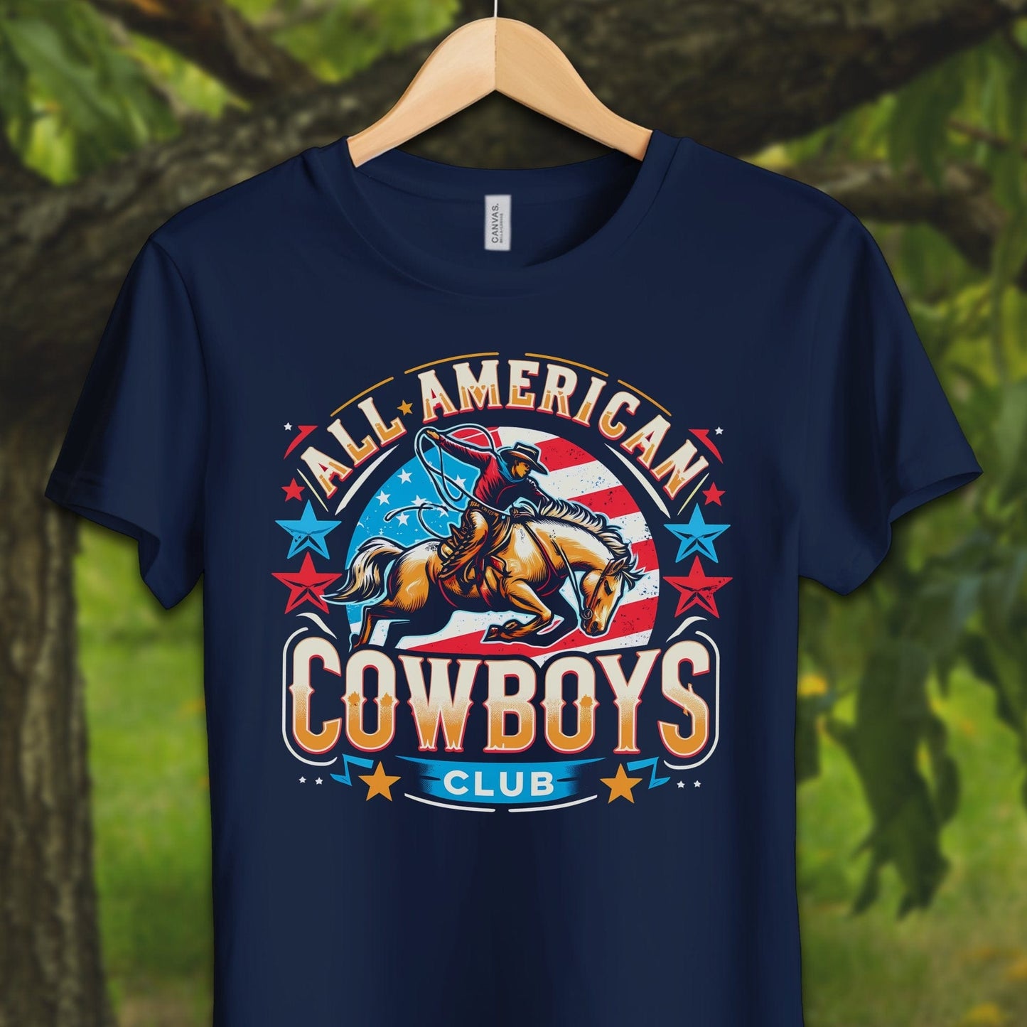 Youth Shirts T-Shirt Youth / S / Navy All American Cowboys Club - Youth Shirt