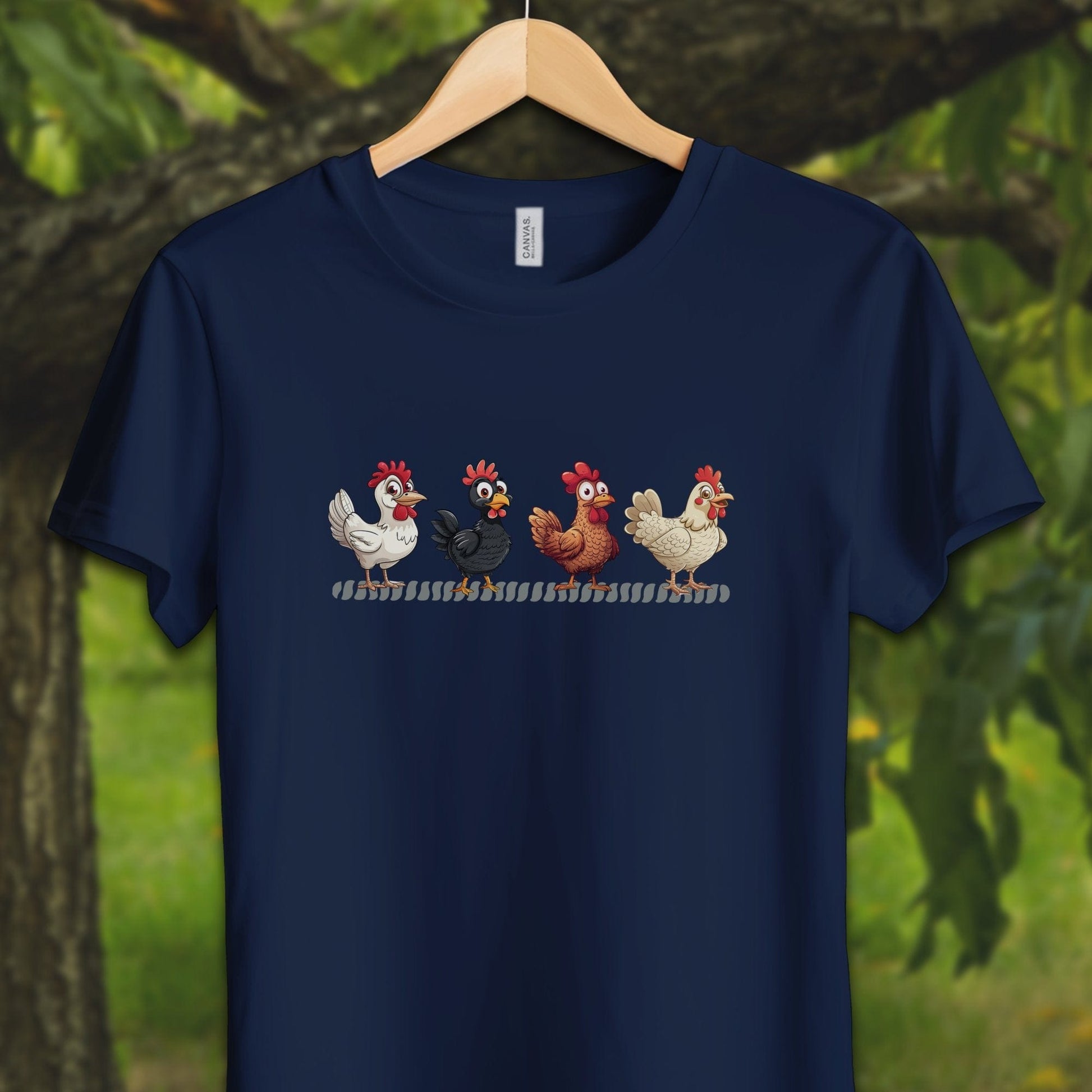 Youth Shirts T-Shirt Youth / S / Navy Funny Chicken - Youth Shirt