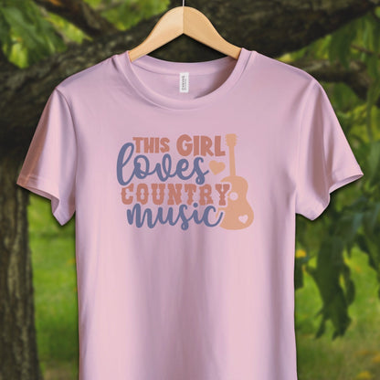 Youth Shirts T-Shirt Youth / S / Pink This Girl Loves Country Music - Youth Shirt