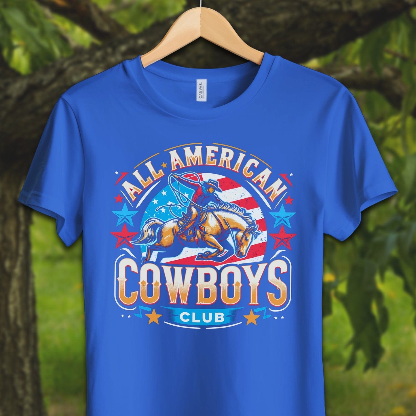 Youth Shirts T-Shirt Youth / S / True Royal All American Cowboys Club - Youth Shirt