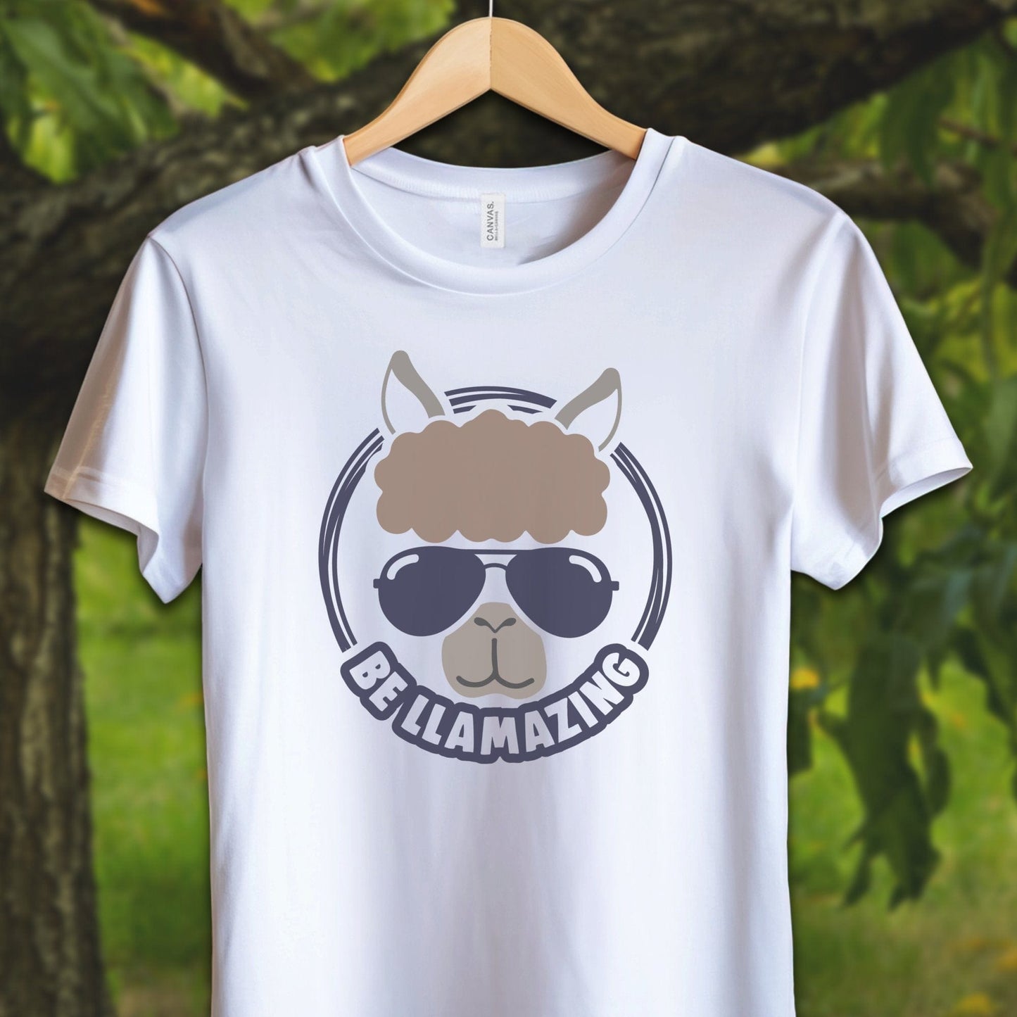 Youth Shirts T-Shirt Youth / S / White Be Llamazing Cool Alpaca Illustration - Youth Shirt