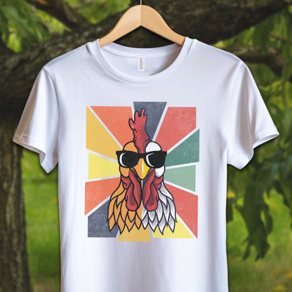 Youth Shirts T-Shirt Youth / S / White Cool Rooster - Youth Shirt