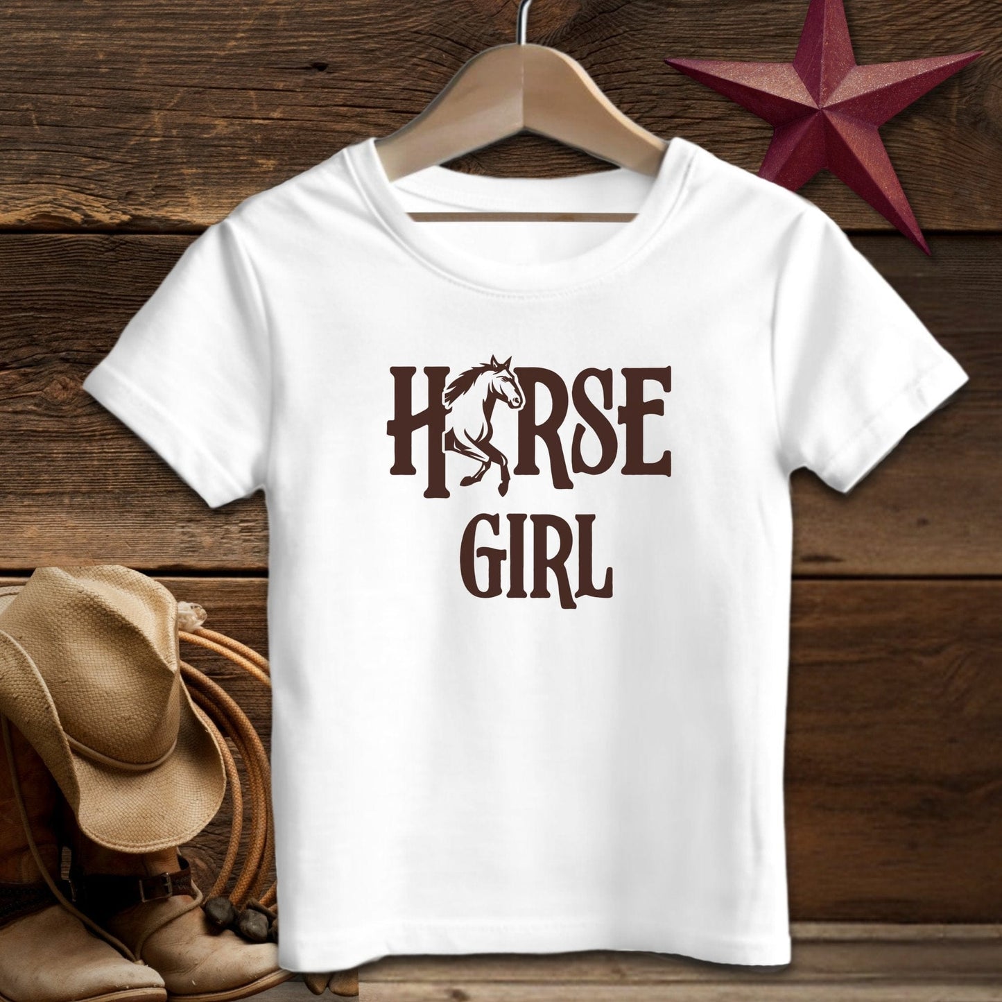 Youth Shirts T-Shirt Youth / S / White Horse Girl - Youth Shirt