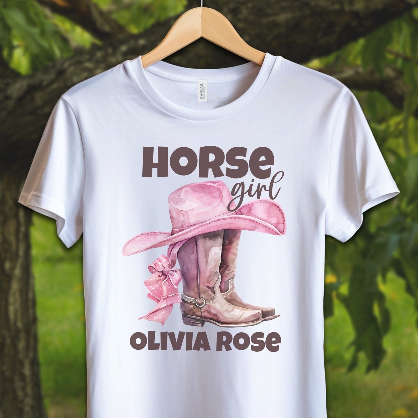 Youth Shirts T-Shirt Youth / S / White Personalized Horse Girl - Youth Shirt