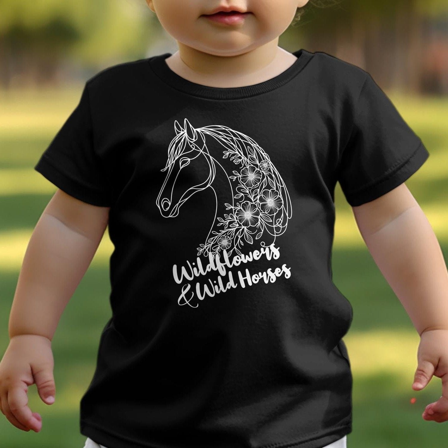 Youth Shirts Wildflowers And Wild Horses - Toddler Shirt